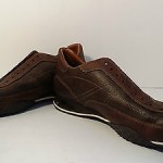 COLE HAAN NIKE AIR MEN’S DISTRESSED LEATHER OXFORD SHOES ,BROWN SNEAKERS  11 M.