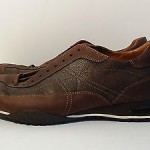 COLE HAAN NIKE AIR MEN’S DISTRESSED LEATHER OXFORD SHOES ,BROWN SNEAKERS  11 M.
