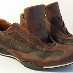 COLE HAAN NIKE AIR MEN’S DISTRESSED LEATHER OXFORD SHOES ,BROWN SNEAKERS  11 M.