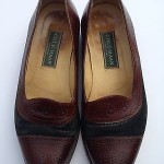 COLE HAAN Size 9 1/2 D Men’s Kiltie Two Tone Leather Greeb Suede Loafer Shoes