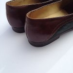 COLE HAAN Size 9 1/2 D Men’s Kiltie Two Tone Leather Greeb Suede Loafer Shoes
