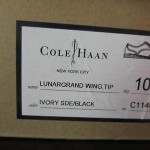 AUTHENTIC MEN COLE HAAN LUNAR GRAND WINGTIP IVORY SUEDE SZ. 10