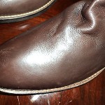 $425 new HUGO BOSS orang motorcycle boots mismate L 11M R 12M BROWN