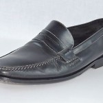 COLE HAAN men’s slip on penny loafer moccasin leather shoe size 11.5 M BLACK