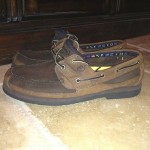 Mens Timberland Echo Bay Series Leather Boat Deck Shoe 14 Leather EUC 2 Eye