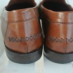 Cole Haan Brown Woven Leather Men’s Slip On Loafers Shoes Size 10