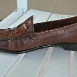 Cole Haan Brown Woven Leather Men’s Slip On Loafers Shoes Size 10