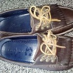 COLE HAAN Brown Leather Boat Deck Men`s Loafers Shoes Size 12