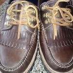 COLE HAAN Brown Leather Boat Deck Men`s Loafers Shoes Size 12