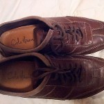COLE HAAN MEN’S FASHION SNEAKER, SIZE 10.5, CHESNUT BROWN/WHITE STITCHING, NIKE