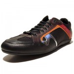 $245 HUGO BOSS Red Label Black Brown Fashion Sneakers 13 46 Mens Shoes 12.5 47