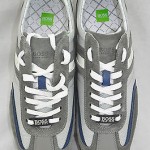 BOSS Orange Hugo Boss ‘Stiven’ Gray Lace-Up Fashion Athletic Size 9 M EU 42