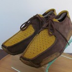Mens sz 8.5 M Brown/yellow DIESEL lace tie casual walking shoes rare crepe soles