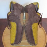 Mens sz 8.5 M Brown/yellow DIESEL lace tie casual walking shoes rare crepe soles