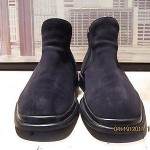 Men’s Black BOSS by Hugo Boss Suede Ankle Boots Size 8 EUR, 9-9.5 USA