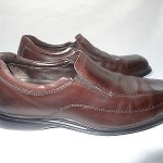 COLE HAAN Nike Air Men’s BROWN Leather Bicycle Toe Loafer Dress Shoes – Size 9M