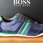 HUGO BOSS GREEN – AKEEN Sneakers In Medium Blue