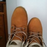 Timberland Roll Top White Trim Size 9 Never Worn