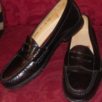 COLE HAAN MENS CITY CORDOVAN BROWN LEATHER PENNY LOAFERS SIZE 9