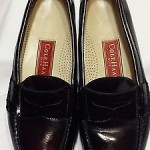COLE HAAN MENS CITY CORDOVAN BROWN LEATHER PENNY LOAFERS SIZE 9