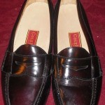 COLE HAAN MENS CITY CORDOVAN BROWN LEATHER PENNY LOAFERS SIZE 9