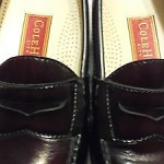 COLE HAAN MENS CITY CORDOVAN BROWN LEATHER PENNY LOAFERS SIZE 9