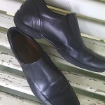 Men’s Cole Haan Black Leather Slip on Shoes Size 9.5