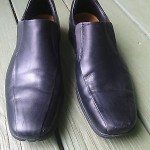 Men’s Cole Haan Black Leather Slip on Shoes Size 9.5