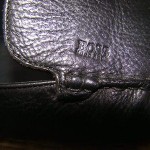 HUGO BOSS BLACK LEATHER THIN LOAFER SLIP ONS MENS SIZE 8.5