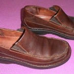 Clarks Men’s Brown Leather Slip On Loafer size 10