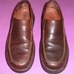 Clarks Men’s Brown Leather Slip On Loafer size 10