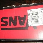 Vans Red & Black Slip On Shoes Size 6 Mens NEW with box