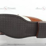 Men’s COLE HAAN offwhite / brown leather oxfords sz 10.5M NEW!