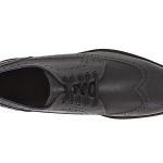 New Cole Haan COOPER SQ SQUARE WINGTIP Shoes size 10.5 $298 BLACK REFLECTIVE