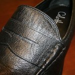Men’s Cole Haan Nike Air Black Leather Penny Loafers / Driving Moccasin, Size 10