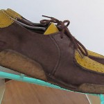 Mens sz 8.5 M Brown/yellow DIESEL lace tie casual walking shoes rare crepe soles