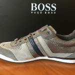 HUGO BOSS GREEN – AKEEN Sneakers In Medium Grey