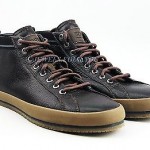HUGO BOSS BLACK LABEL BAKLO SHOES SNEAKERS BROWN 100% LEATHER NEW SIZE 10 43