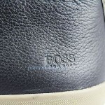 HUGO BOSS BLACK LABEL BAKLO SHOES SNEAKERS BROWN 100% LEATHER NEW SIZE 10 43