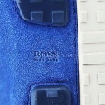 HUGO BOSS BLACK LABEL BLUE SUEDE DRIVING MOCCASINS SHOES LEATHER NEW SIZE 9, 42
