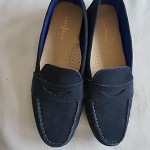 Cole Haan Nike Air Size 10 Grant Penny Loafer Suede Blue Casual Driving Shoe