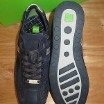 NEW HUGO BOSS GREEN LABEL STREAMETAL NAVY LEATHER SHOES SNEAKERS Size 7 US