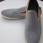 Cole Haan Size 16 &lsquo;Seawall&rsquo; Slip On Shoes Gray Suede & Tan Leather