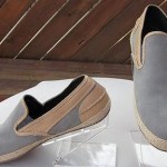 Cole Haan Size 16 &lsquo;Seawall&rsquo; Slip On Shoes Gray Suede & Tan Leather