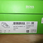 NEW HUGO BOSS GREEN LABEL STREAMETAL NAVY LEATHER SHOES SNEAKERS Size 7 US