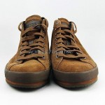 HUGO BOSS BLACK LABEL BAKERO SHOES SNEAKERS BROWN 100% LEATHER NEW SIZE 10 43