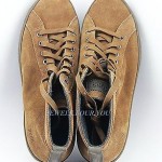 HUGO BOSS BLACK LABEL BAKERO SHOES SNEAKERS BROWN 100% LEATHER NEW SIZE 10 43