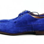 HUGO BOSS BLACK LABEL BLUE SUEDE SHOES MODAROS 100% LEATHER NEW SIZE 9, 42 ITALY