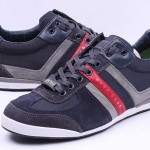 Hugo Boss Akeen 2014 # 50247604 417 Navy Casual Sneakers SZ 7 – 12