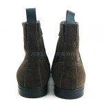 HUGO BOSS BLACK LABEL NEWATO S SHOES BOOTS BROWN 100% LEATHER NEW SIZE 9, 42
